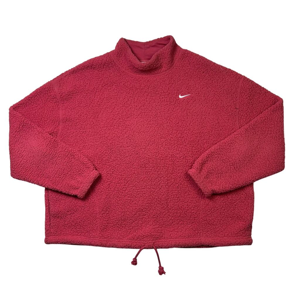 Nike Phoenix Plush Fleece Mock-Neck Serpa Sweater